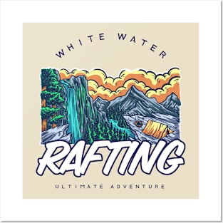 White Water Rafting Posters and Art